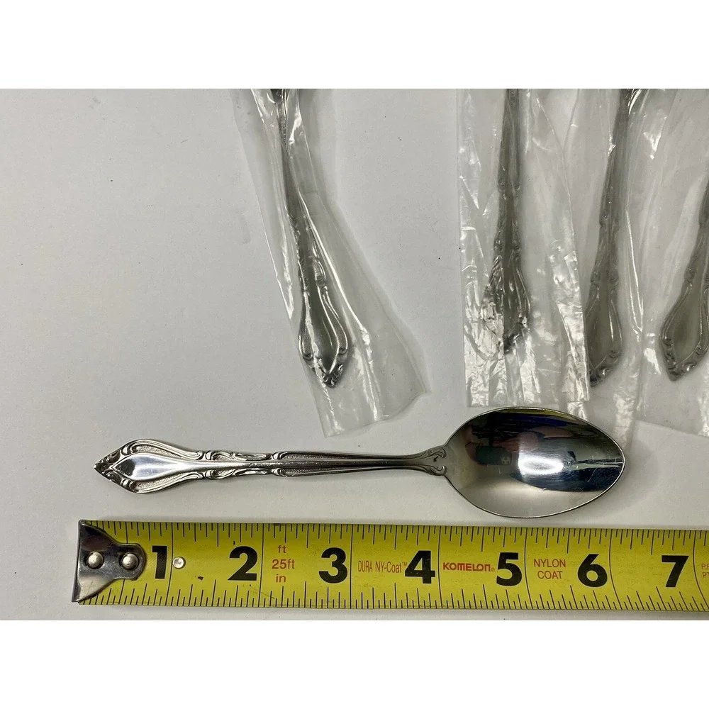 Stanley Roberts Rogers Co Auberge 5 Teaspoons 1 Sugar Spoon Flatware Stainless